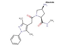 (2S,4S)-4-amino-1-[(3,5-dimethyl-1-phenyl-1H-pyrazol-4-yl)acetyl]-N-methylpyrrolidine-2-carboxamide