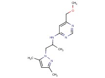 N-[2-(3,5-dimethyl-1H-pyrazol-1-yl)-1-methylethyl]-6-(methoxymethyl)pyrimidin-4-amine