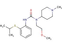 N'-[2-(isopropylthio)phenyl]-N-(2-methoxyethyl)-N-(1-methylpiperidin-4-yl)urea