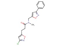 3-(3-chloro-5-isoxazolyl)-N-methyl-N-[(3-phenyl-5-isoxazolyl)methyl]propanamide