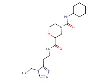 N~4~-cyclohexyl-N~2~-[2-(4-ethyl-4H-1,2,4-triazol-3-yl)ethyl]-2,4-morpholinedicarboxamide