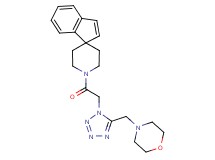 1'-{[5-(4-morpholinylmethyl)-1H-tetrazol-1-yl]acetyl}spiro[indene-1,4'-piperidine]