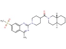 4-methyl-7-(methylsulfonyl)-2-{4-[(4aS*,8aR*)-octahydro-2(1H)-isoquinolinylcarbonyl]-1-piperidinyl}quinazoline