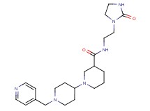 N-[2-(2-oxoimidazolidin-1-yl)ethyl]-1'-(pyridin-4-ylmethyl)-1,4'-bipiperidine-3-carboxamide