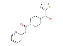 [1-(pyridin-2-ylacetyl)piperidin-4-yl](2-thienyl)methanol