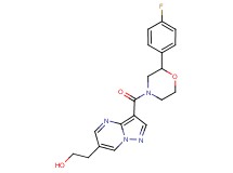 2-(3-{[2-(4-fluorophenyl)morpholin-4-yl]carbonyl}pyrazolo[1,5-a]pyrimidin-6-yl)ethanol