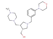 [(3R*,4S*)-4-[(4-methylpiperazin-1-yl)methyl]-1-(3-morpholin-4-ylbenzyl)pyrrolidin-3-yl]methanol