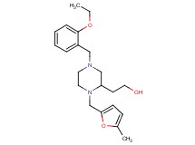 2-{4-(2-ethoxybenzyl)-1-[(5-methyl-2-furyl)methyl]-2-piperazinyl}ethanol
