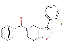 5-[(1R*,2R*,4R*)-bicyclo[2.2.1]hept-5-en-2-ylcarbonyl]-3-(2-fluorophenyl)-4,5,6,7-tetrahydroisoxazolo[4,5-c]pyridine