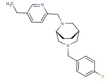 (1S*,5R*)-6-[(5-ethyl-2-pyridinyl)methyl]-3-(4-fluorobenzyl)-3,6-diazabicyclo[3.2.2]nonane