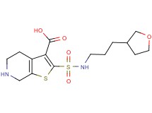 2-({[3-(tetrahydrofuran-3-yl)propyl]amino}sulfonyl)-4,5,6,7-tetrahydrothieno[2,3-c]pyridine-3-carboxylic acid