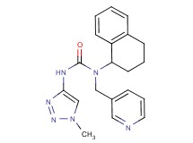N'-(1-methyl-1H-1,2,3-triazol-4-yl)-N-(pyridin-3-ylmethyl)-N-(1,2,3,4-tetrahydronaphthalen-1-yl)urea