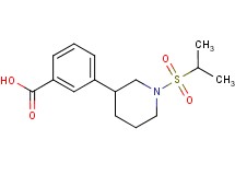 3-[1-(isopropylsulfonyl)piperidin-3-yl]benzoic acid