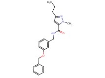 N-[3-(benzyloxy)benzyl]-1-methyl-3-propyl-1H-pyrazole-5-carboxamide