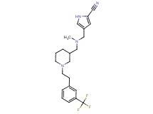 4-({methyl[(1-{2-[3-(trifluoromethyl)phenyl]ethyl}piperidin-3-yl)methyl]amino}methyl)-1H-pyrrole-2-carbonitrile