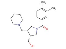 [(3R*,4R*)-1-(3,4-dimethylbenzoyl)-4-(piperidin-1-ylmethyl)pyrrolidin-3-yl]methanol