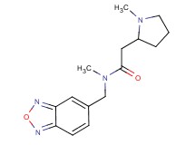 N-(2,1,3-benzoxadiazol-5-ylmethyl)-N-methyl-2-(1-methylpyrrolidin-2-yl)acetamide