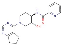 N-[(3R*,4R*)-1-(6,7-dihydro-5H-cyclopenta[d]pyrimidin-4-yl)-3-hydroxypiperidin-4-yl]pyridine-2-carboxamide