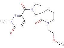 7-(2-methoxyethyl)-2-[(1-methyl-6-oxo-1,6-dihydro-3-pyridazinyl)carbonyl]-2,7-diazaspiro[4.5]decan-6-one