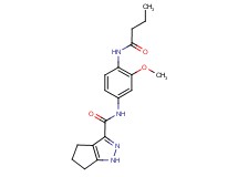 N-[4-(butyrylamino)-3-methoxyphenyl]-1,4,5,6-tetrahydrocyclopenta[c]pyrazole-3-carboxamide