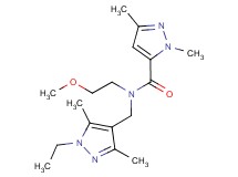 N-[(1-ethyl-3,5-dimethyl-1H-pyrazol-4-yl)methyl]-N-(2-methoxyethyl)-1,3-dimethyl-1H-pyrazole-5-carboxamide