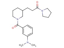 N,N-dimethyl-3-({3-[3-oxo-3-(1-pyrrolidinyl)propyl]-1-piperidinyl}carbonyl)aniline