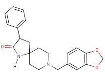 8-(1,3-benzodioxol-5-ylmethyl)-3-phenyl-1,8-diazaspiro[4.5]decan-2-one