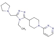 3-{4-[4-ethyl-5-(pyrrolidin-1-ylmethyl)-4H-1,2,4-triazol-3-yl]piperidin-1-yl}pyridazine