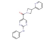 N-phenyl-5-{[3-(2-pyridinyl)-1-azetidinyl]carbonyl}-2-pyrimidinamine