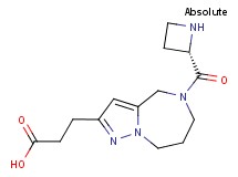 3-{5-[(2S)-2-azetidinylcarbonyl]-5,6,7,8-tetrahydro-4H-pyrazolo[1,5-a][1,4]diazepin-2-yl}propanoic acid