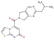 5-[(2-isobutyl-5,7-dihydro-6H-pyrrolo[3,4-d]pyrimidin-6-yl)carbonyl]-7H-[1,3]thiazolo[3,2-a]pyrimidin-7-one