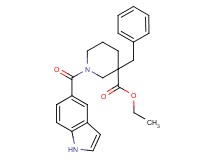 ethyl 3-benzyl-1-(1H-indol-5-ylcarbonyl)-3-piperidinecarboxylate