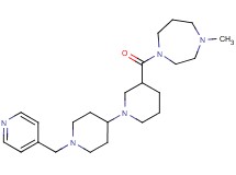 3-[(4-methyl-1,4-diazepan-1-yl)carbonyl]-1'-(pyridin-4-ylmethyl)-1,4'-bipiperidine