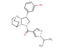 3-{(3R*,3aR*,7aR*)-1-[(1-isopropyl-1H-pyrazol-4-yl)carbonyl]octahydro-4,7-ethanopyrrolo[3,2-b]pyridin-3-yl}phenol