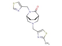 (1S*,5R*)-3-[(2-methyl-1,3-thiazol-4-yl)methyl]-6-(1,3-thiazol-4-ylmethyl)-3,6-diazabicyclo[3.2.2]nonan-7-one