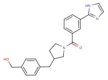 [4-({1-[3-(1H-imidazol-2-yl)benzoyl]pyrrolidin-3-yl}methyl)phenyl]methanol
