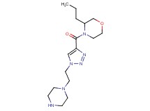 4-{[1-(2-piperazin-1-ylethyl)-1H-1,2,3-triazol-4-yl]carbonyl}-3-propylmorpholine