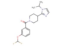 1-[3-(difluoromethoxy)benzoyl]-4-(1-isopropyl-1H-imidazol-2-yl)piperidine