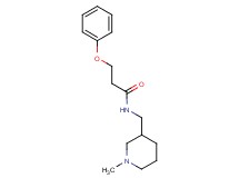 N-[(1-methylpiperidin-3-yl)methyl]-3-phenoxypropanamide