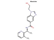 1-(2-hydroxyethyl)-N-[(1S)-1-(3-methylpyridin-2-yl)ethyl]-1H-benzimidazole-5-carboxamide