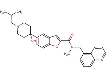 5-(4-hydroxy-1-isobutyl-4-piperidinyl)-N-methyl-N-(5-quinolinylmethyl)-1-benzofuran-2-carboxamide