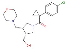 [(3R*,4R*)-1-{[1-(4-chlorophenyl)cyclopropyl]carbonyl}-4-(morpholin-4-ylmethyl)pyrrolidin-3-yl]methanol