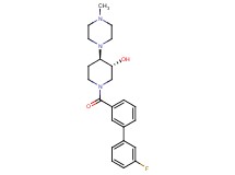 (3R*,4R*)-1-[(3'-fluoro-3-biphenylyl)carbonyl]-4-(4-methyl-1-piperazinyl)-3-piperidinol