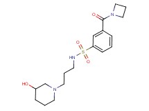 3-(azetidin-1-ylcarbonyl)-N-[3-(3-hydroxypiperidin-1-yl)propyl]benzenesulfonamide