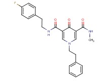 N-[2-(4-fluorophenyl)ethyl]-N'-methyl-4-oxo-1-(2-phenylethyl)-1,4-dihydro-3,5-pyridinedicarboxamide