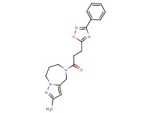 2-methyl-5-[3-(3-phenyl-1,2,4-oxadiazol-5-yl)propanoyl]-5,6,7,8-tetrahydro-4H-pyrazolo[1,5-a][1,4]diazepine