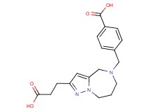 4-{[2-(2-carboxyethyl)-7,8-dihydro-4H-pyrazolo[1,5-a][1,4]diazepin-5(6H)-yl]methyl}benzoic acid