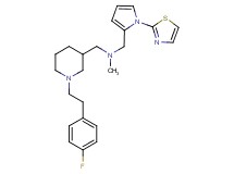 ({1-[2-(4-fluorophenyl)ethyl]-3-piperidinyl}methyl)methyl{[1-(1,3-thiazol-2-yl)-1H-pyrrol-2-yl]methyl}amine