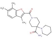 1'-[(3,6,7-trimethyl-1-benzofuran-2-yl)carbonyl]-1,4'-bipiperidine-4'-carboxamide