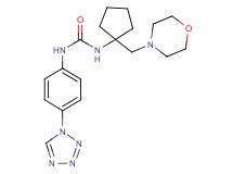 N-[1-(morpholin-4-ylmethyl)cyclopentyl]-N'-[4-(1H-tetrazol-1-yl)phenyl]urea
